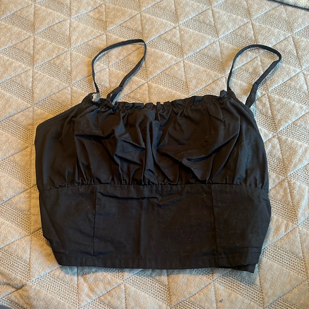 black crop top